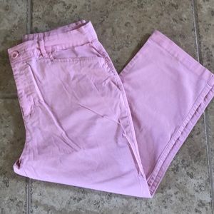 Pink Stretch Capri